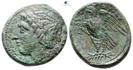 Sicily. Syracuse. Hiketas II 287-278 BC. Bronze Æ
