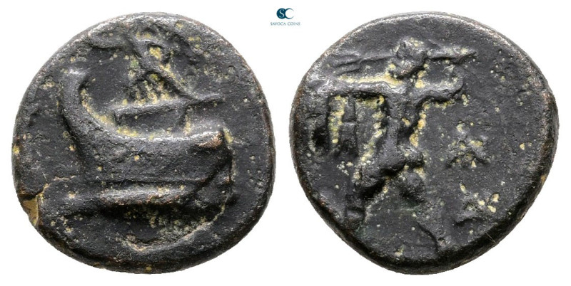 Kings of Macedon. Uncertain mint. Demetrios I Poliorketes 306-283 BC. 
Bronze Æ...