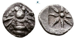 Ionia. Ephesos circa 500-420 BC. Tetartemorion AR