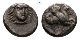 Caria. Uncertain mint circa 400-350 BC. Hemiobol AR