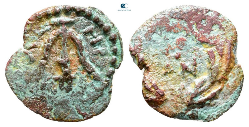 Judaea. Jerusalem. Herodians. Herod II Archelaos 4 BC-AD 6. 
Prutah Æ

13 mm,...