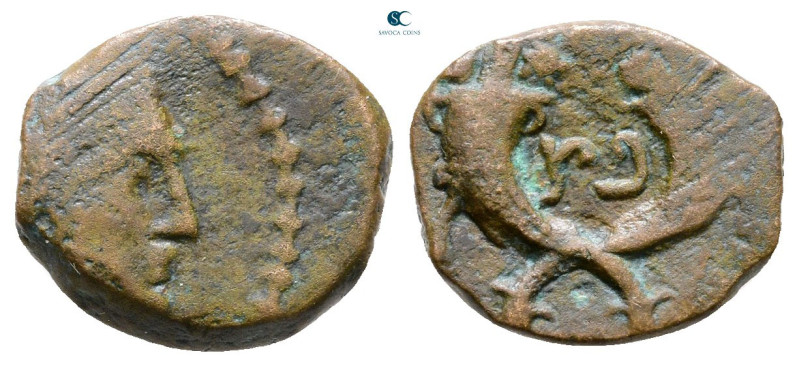 Nabataean Kingdom. Petra. Aretas IV 9 BC-AD 40. 
Bronze Æ

14 mm, 2,06 g

...