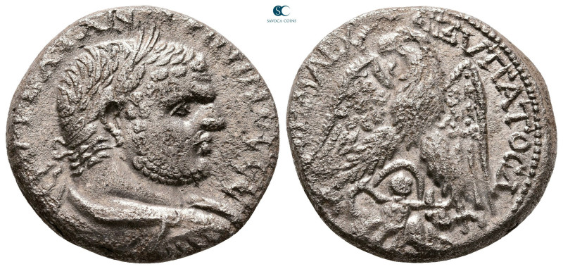 Phoenicia. Sidon. Caracalla AD 198-217. 
Billon-Tetradrachm

24 mm, 10,99 g
...