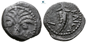 Judaea. Jerusalem. Marcus Ambibulus, under Augustus AD 9-12. 
Prutah Æ

16 mm, 1,60 g



Fine