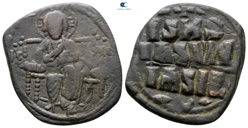 Constantine IX Monomachus AD 1042-1055. Constantinople
Anonymous Follis Æ

28...