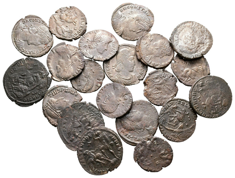 Lot of ca. 20 roman bronze coins / SOLD AS SEEN, NO RETURN! 

Nearly Very Fine