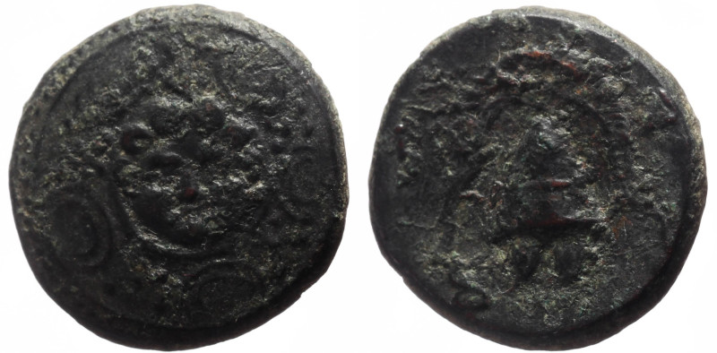 Kings of Macedon, Philip III, AE (Bronze, 16.0 mm, 3.92 g).
Obv. Macedonian shie...