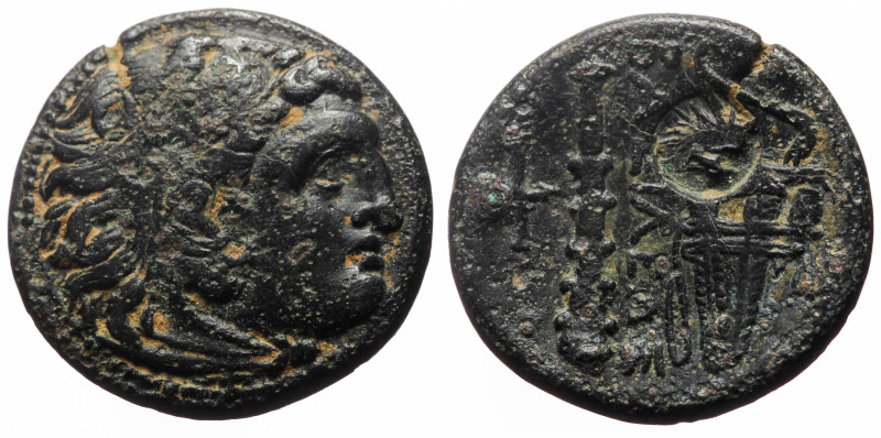 Kings of Macedon, Alexander III "the Great" (336-323 BC) AE (Bronze, 5.54g, 19mm...