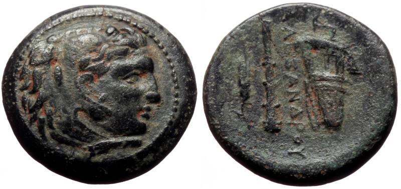 Kings of Macedon, Alexander III 'the Great' AE (Bronze, 5.62g, 18mm), 336-323 BC...