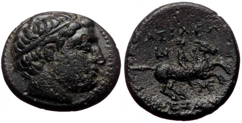 Kings of Macedon, Alexander III (336-323) AE (Bronze, 3.96g, 17mm) Miletos, ca 3...