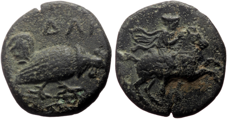 Troas, Dardanos AE (Bronze, 4.04g, 17mm) 4th-3rd century BC
Obv: Rider on horse ...