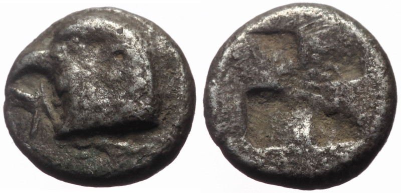 Aeolis, Kyme AR Obol (Silver, 0.59g, 8mm) ca 480-450 BC
Obv: K, Eagle’s head lef...