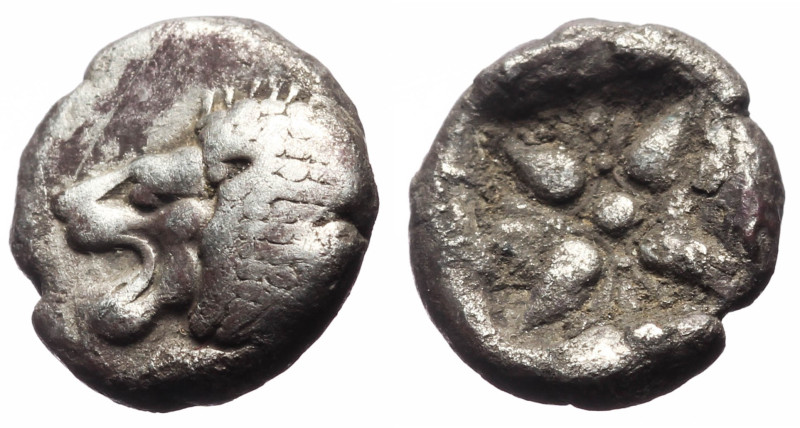 Ionia, Miletos, AR obol or 1/12 of stater, (Silver, 10.1 mm, 1.11 g), late 6th-e...