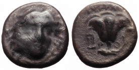 Islands off Caria, Rhodos, Rhodes, drachm (Silver, 14.6 mm, 2.89 g), ca 229-205 BC, struck under Eukrates, magistrate. 
Obv: Head of Helios facing sli...