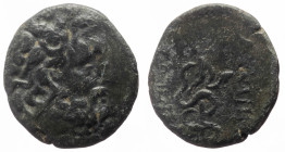 Mysia, Pergamon, AE (Bronze, 19.0 mm, 3.88 g), 200-113 BC.
Obv. Laureate head of Asclepios (or Zeus) right.
Rev. ΑΣΚΛΗ[ΠΙΟΥ] / ΣΩΤΗΡ[ΟΣ], serpent-entw...