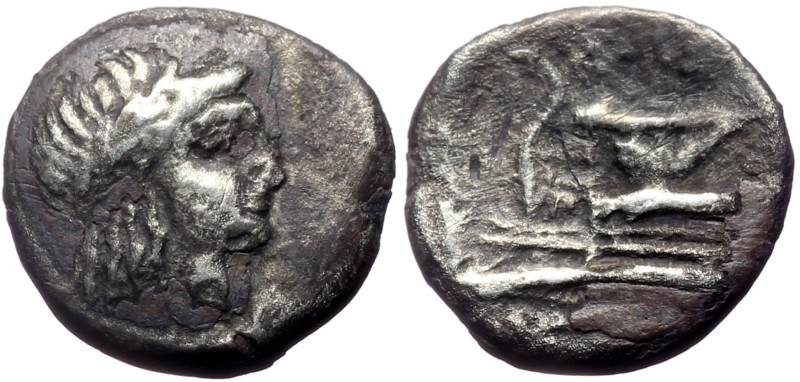 Bithynia, Kios AR Trihemiobol (Silver, 0.93g, 11mm) Miletos, magistrate. ca 350-...