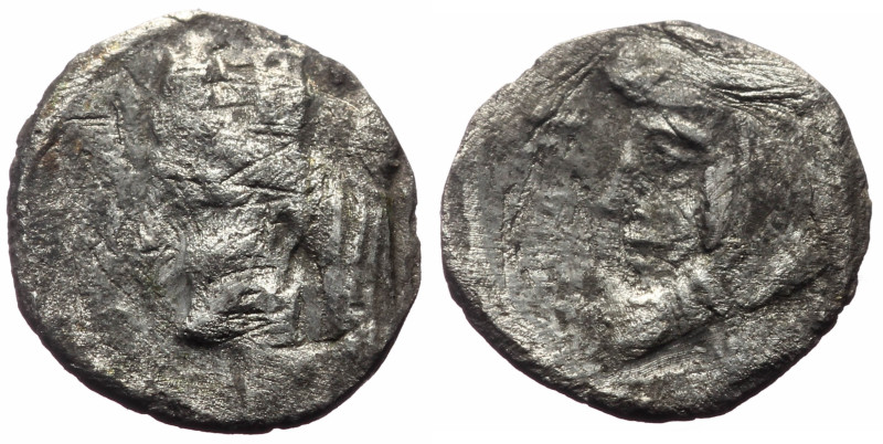 Cilicia (?), Uncertain mint AR Obol (Silver, 0.42g, 11mm) ca 4th century BC. 
Ob...