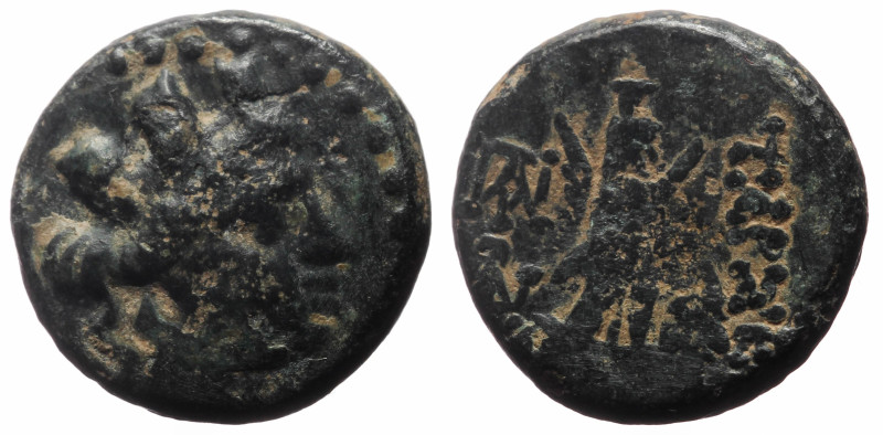 Cilicia, Tarsos AE (Bronze, 3.18g, 14mm) ca 164-27 BC 
Obv: Veiled, draped and t...