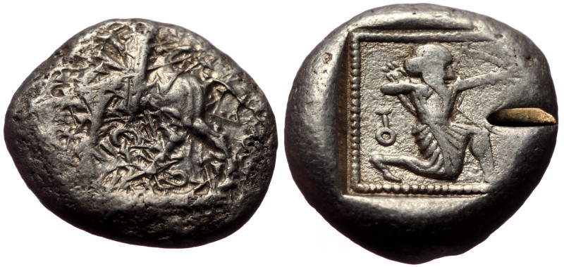 Cilicia, Tarsos (440-400 BC) AR Stater (Silver, 10.69g, 29mm) 
Obv: Satrap on ho...