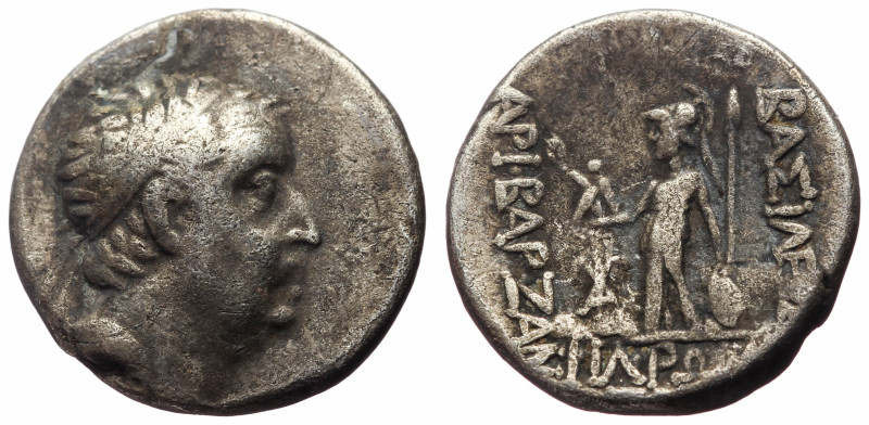 Kings of Cappadocia, Ariobarzanes I Philoromaios (96-63 BC) AR Drachm (Silver, 1...