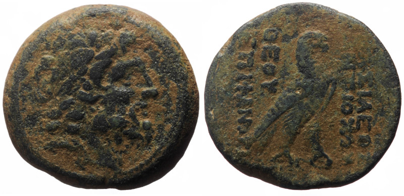 Seleukid Kings of Syria, Antiochos IV Epiphanes, 175-164 BC. AE (Bronze, 36.58g,...