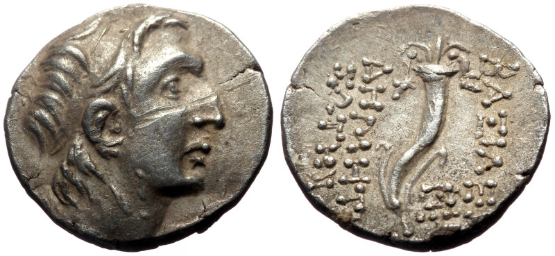 Seleukid Kings of Syria, Demetrios I Soter (162-150 BC) AR Drachm (Silver, 17mm,...