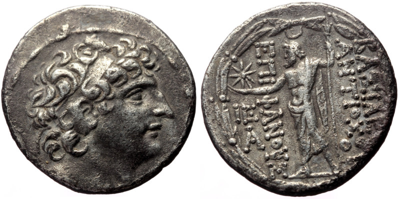 Seleukid Kings of Syria, Antiochos VIII Epiphanes (Grypos) AR Tetradrachm (Silve...