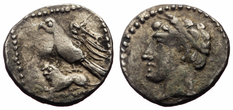 Greek uncertain hemiobol or trihemiobol (Silver, 10.8 mm, 0.59 g), Asia Minor, C...