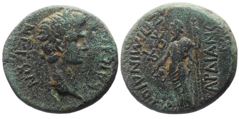 Lydia, Sardes, Nero (54-68), AE (Bronze, 18.6 mm, 5.17 g), struck under Mindius ...