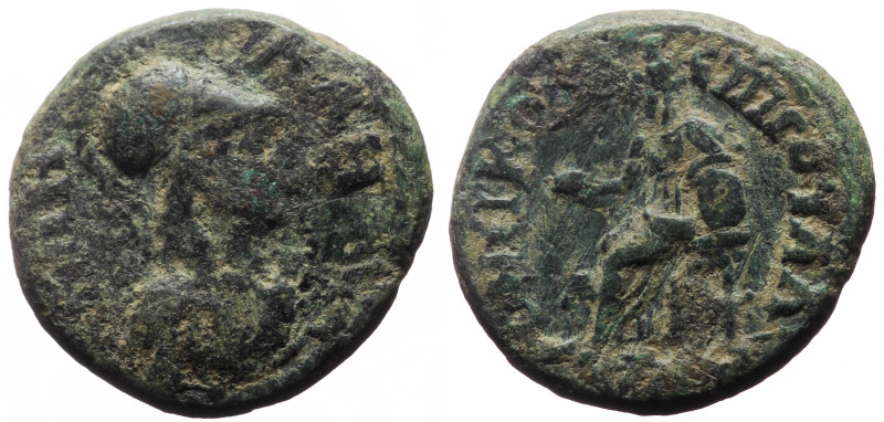 Lydia, Sala, pseudo-autonomous AE bronze (Bronze, 18.9 mm, 4.57 g), time of Hadr...