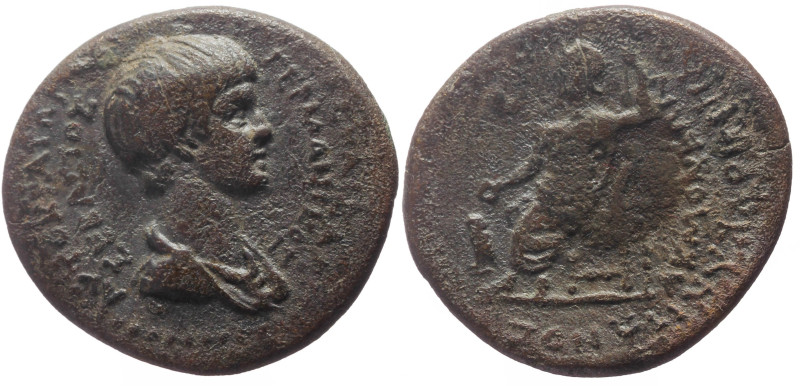 Phrygia, Akmoneia, Nero (54-68), Æ (Bronze, 20.1 mm, 3.93 g), struck under Luciu...