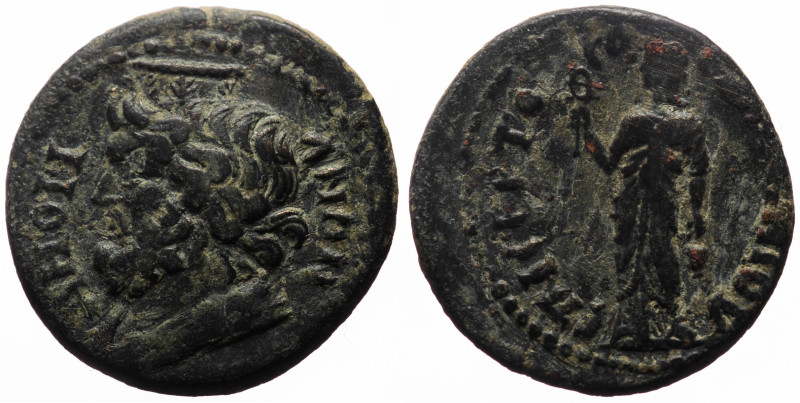 Phrygia, Amorium AE (Bronze, 6.23g, 16mm) Antoninus Pius (138-161) Magistrate: S...