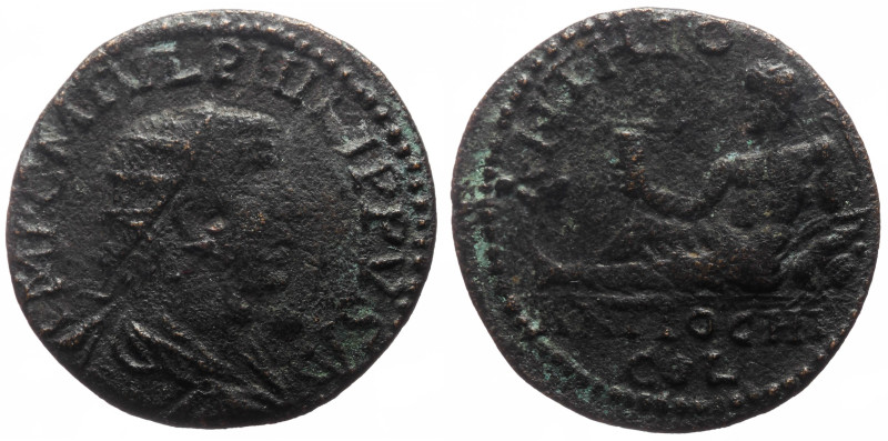 Pisidia, Antioch, Philip I (244-249), AE (Bronze, 25.0 mm, 7.66 g).
Obv. IMP C ...