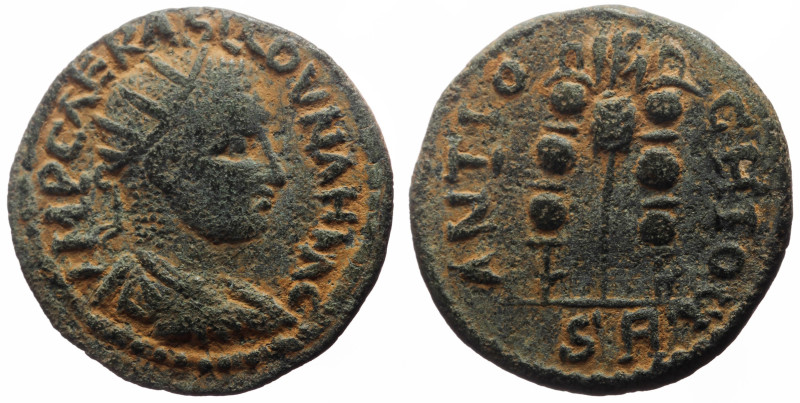 Pisidia, Antioch AE (Bronze, 5.48g, 22mm) Valerian (253-260) 
Obv: IMP CAE R AS...