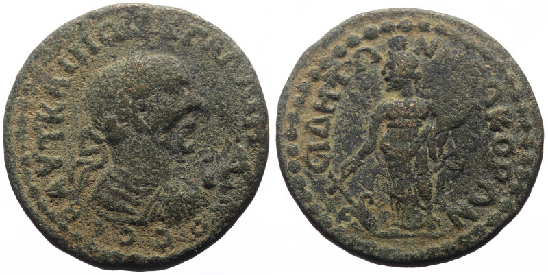 Pamphylia, Side AE (Bronze, 13.33g, 28mm) Gallienus (253-268) Issue: Phase 4: co...