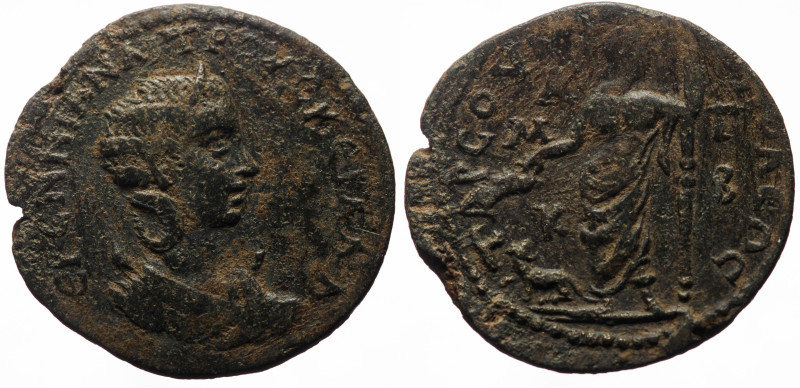 Cilicia, Tarsus AE (Bronze, 11.30g, 29mm) Trajan Decius (249-251) for Herennia E...