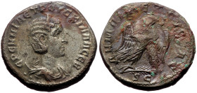 Seleucis and Pieria, Antioch Bl (Billon, 12.64g, 25mm) Herennia Etruscilla (249-251)
Obv: ЄPЄNNIA ЄTPOYCKIΛΛA CЄB, diademed and draped bust right on ...
