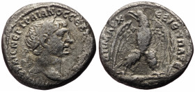 Phoenicia, Roman Province, Trajan (98-117) AR Tetradrachm (Silver, 12.48g, 25mm) Tyre, issued 113 
Obv: Trajan laureate head right, AUTOKR KAI C NEP ...