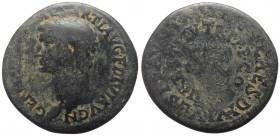 *Just 1 specimend recorded by acsearch*
Germanicus (15 BC - 19 AD) AE As (Bronze, 7.96g, 26mm) Rome, 80 - 81, issued under Titus.
Obv: GERMANICVS CA...