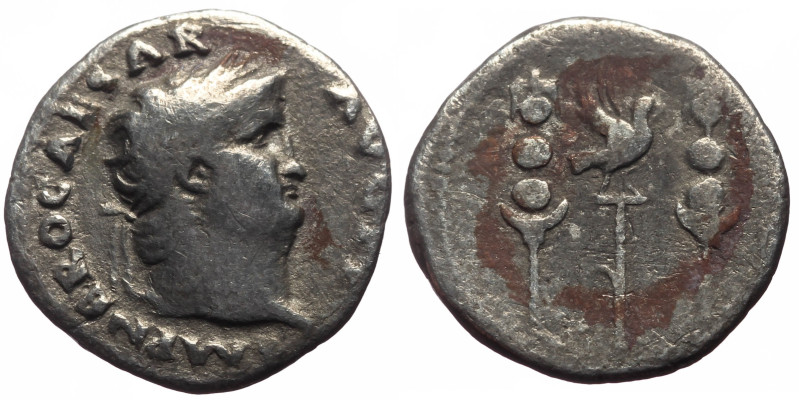 Nero (54-68) AR Denarius (Silver, 3.00g, 18mm) Rome, 64-65. 
Obv: IMP NERO CAES...