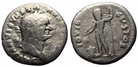 Vespasian (69-79) AR Denarius (Silver, 2.60g, 18mm) Rome, 76 
Obv: IMP CAESAR - VESPASIANVS AVG, Head laureate right. 
Rev: IOVIS - CVSTOS, Jupiter ...