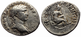 Trajan (98-117), denarius (Silver, 18.9 mm, 2.47 g), Rome, 103-111.
Obv: [IMP TR]AIANO AVG GER DAC P M T[R P COS V P P], laureate bust right.
Rev: S...