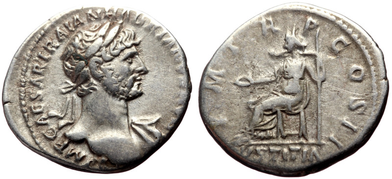 Hadrian (117-138) AR Denarius (Silver, 3.20g, 19mm) Rome, 118, 
Obv: IMP CAESAR...