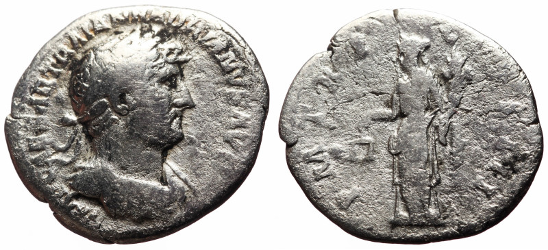 Hadrian (117-138) AR Denarius (Silver, 2.95g, 20mm) Rome, 119-125. 
Obv: IMP CA...