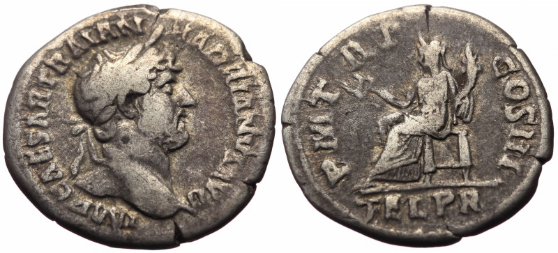 Hadrian (117-138) AR Denarius (Silver, 2.78g, 19mm) Rome, 119-122. 
Obv: IMP CA...