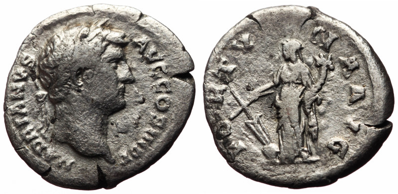 Hadrian (117-138) AR Denarius (Silver, 2.62g, 19mm) Rome.
Obv: HADRIANVS AVG CO...