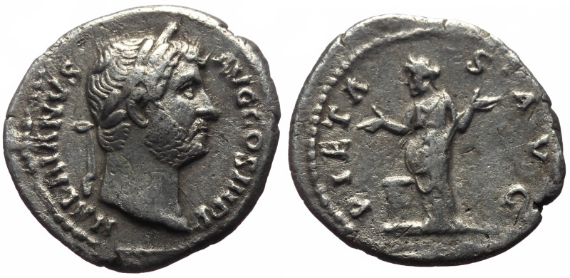 Hadrian (117-138) AR Denarius (Silver, 2.86g, 19mm) Rome, 134-138 
Obv: HADRIAN...