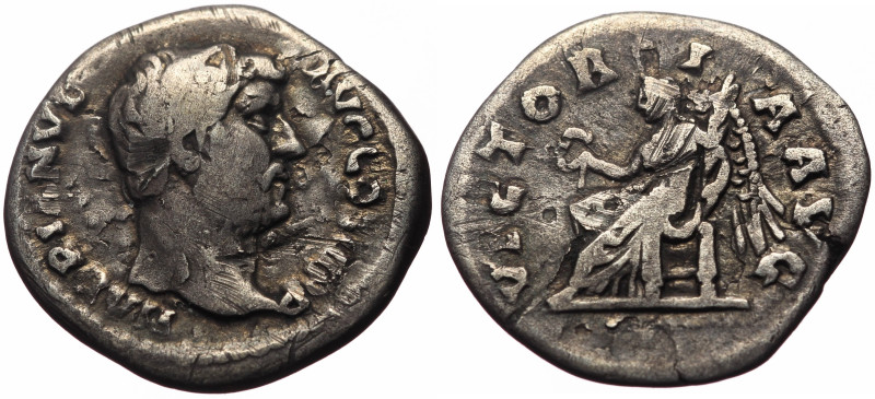 Hadrian (117-138) AR Denarius (Silver, 2.92g, 18mm) Rome, 136. 
Obv: HADRIANVS ...