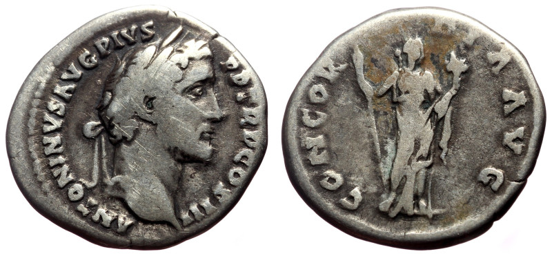 Antoninus Pius (138-161) AR Denarius (Silver, 3.12g, 18mm) Rome, 140-144. 
Obv:...