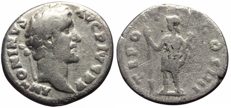 Antoninus Pius (138-161) AR Denarius (Silver, 2.21g, 18mm) Rome, 145-161
Obv: A...